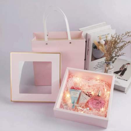 White Gift Box & Bag/Transparent Design